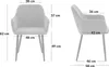 Nowoczesne stylowe krzesło kuchnia jadalnia salon KT206 Podgląd zdjęcia produktu 6