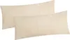 2er Set Fleece Winter Kissenbezug in 40x80cm - Ecru Creme - Produktbild-Vorschau 1