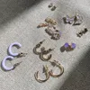 INF Schmetterlings-Herz-Ohrring-Set, 9 Paar Mehrfarbig Produktbild-Vorschau 3