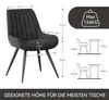 Hawthyhome Esszimmerstühle 4er Set bequeme Polsterstühle Produktbild-Vorschau 7