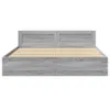 vidaXL Giroletto con testiera grigio Sonoma 180x200 cm Anteprima dell’immagine prodotto 3