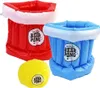 Bière Pong gonflable avec 2 chapeaux et balle Jeu à boire Voir les images du produit 2