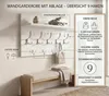 Happy Babies - Wandkleiderständer mit 9 Haken 69 x 40 Produktbild-Vorschau 2
