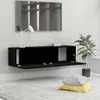 vidaXL TV-Schrank Schwarz 120x30x30 cm Holzwerkstoff Produktbild-Vorschau 4