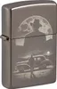 Zippo Benzin-Feuerzeug Vintage Car and Man Black Ice, Produktbild-Vorschau 1
