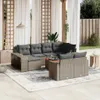 The Living Store 11-tlg. Garten-Sofagarnitur mit Kissen Produktbild-Vorschau 2