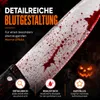 Falošný nôž cca 34 cm s krvou - na Halloween a karneval - - Náhľad obrázku produktu 6