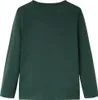 Kinder-Langarmshirt Dunkelgrün 104 Produktbild-Vorschau 2