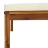 vidaXL 7-tlg. Garten-Lounge-Set mit Creme Kissen Massivholz Produktbild-Vorschau 7