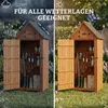 HOMAVO Gerätehaus Holz mit UV-Schutz Pultdach, Gartenhaus Produktbild-Vorschau 4