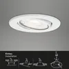 Briloner LED Einbaustrahler 3er Set Weiß GU10 5W 400lm CCT Produktbild-Vorschau 5