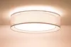 Deckenleuchte rund D: 60 cm Beige E27 2-flammig Modern Produktbild-Vorschau 6