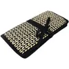 A closed knitting needle case with a leaf pattern and a black ribbon tie. Produktbild-Vorschau