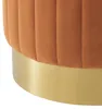 Casa Padrino Hocker Orange / Messing Ø 40 x H. 45 cm - Produktbild-Vorschau 4