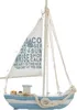 Barca a vela decorativa in legno 21,5 cm con LED Anteprima dell’immagine prodotto 10