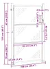vidaXL Gartentor 85 x 120 cm Edelstahl Silber Abschließbar Produktbild-Vorschau 7