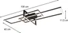 Lampa sufitowa LED SALINAS 34W 3000K 3900lm metal Podgląd zdjęcia produktu 5