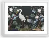 Gerahmtes Poster - Weißer Rahmen - Asiatisch Reiher Blumen Produktbild-Vorschau 1