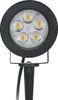 A close-up studio shot of a black LED garden light with a spike. Produktbild-Vorschau