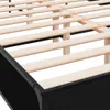 Bettgestell Schwarz 120x200 cm Holzwerkstoff und Metall Produktbild-Vorschau 7
