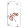 Ambiente Papieren zakdoekjes Kerst Robin, 10 stuks, 21x21 Productafbeelding-voorbeeld 1