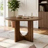 AIORBER Runder Esstisch 120 cm Holzoptik Design-Tisch Produktbild-Vorschau 4