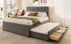 okwish Polsterbett 140x200cm Doppelbett, Familienbett Bett Produktbild-Vorschau 3