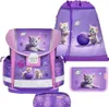 A collage of a 4-piece school set featuring kittens. Produktbild-Vorschau