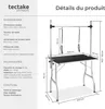 Table de toilettage avec deux sangles - noir/gris Voir les images du produit 6