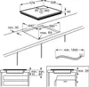 AEG Autarkes Kochfeld / Strahlenbeheizt / 60 cm / Edelstahlrahmen LRR6436M Maße Podgląd zdjęcia produktu