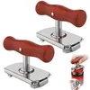 Deckelöffner für Senioren mit Holzgriff, Universalöffner, Produktbild-Vorschau 1