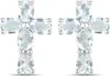 Vira Jewels Ohrringe 925/- Sterling Silber 1,4 cm weiß Produktbild-Vorschau 1