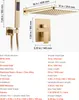 A shower system with a handheld showerhead, a shower arm, and a control panel, with dimensions and specifications listed. Podgląd zdjęcia produktu