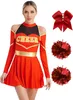 Damen Cheerleader Kostüm Größe M – Langarmig Cheerleading Produktbild-Vorschau 1