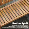 Outsunny Gartenbank 2-Sitzer Wetterfest Holzbank mit Produktbild-Vorschau 7