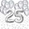 Oblique Unique 25. Geburtstag Silberhochzeit Deko Set - Produktbild-Vorschau 1