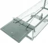A close-up, angled view of a metal live trap for rodents. Voir les images du produit