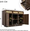 Flieks Kommode Wohnzimmerschrank Rattan mit 3 Schubladen, Produktbild-Vorschau 6