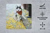 MuchoWow® Mauspad Mousepad Hund - Herbst - Husky 30x30 cm - Produktbild-Vorschau 2