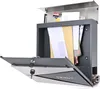 A modern mailbox with its door open, filled with mail and magazines. Produktbild-Vorschau