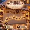 LED Weihnachtsdeko Rentier 7-teilig, 3D Holz Wanddeko, Produktbild-Vorschau 3
