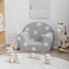 vidaXL Detská pohovka Light Grey s hviezdami Soft Plush Náhľad obrázku produktu 1
