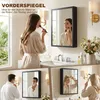 Armadietto a specchio kleankin, mobile da bagno a 3 Anteprima dell’immagine prodotto 4