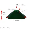 Schusterschirm, diameter 200 mm, groen. Lampenkap, rond met Productafbeelding-voorbeeld 2
