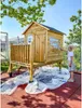 Kinderspielhaus mit Rutsche und Leiter Spielhaus Produktbild-Vorschau 5