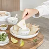 Tapasschale, Dipschale dip in love unterteilt D. 19cm weiß Produktbild-Vorschau 2
