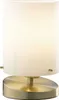 Tischlampe - Messingfarben - Glas - Metall - H 20 cm Produktbild-Vorschau 1