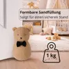 Türstopper Teddy hellbraun 1 kg Stoff Türpuffer Produktbild-Vorschau 2
