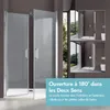 doporro Double Portes de Douche à L'italienne Opaque Voir les images du produit 2