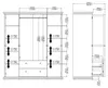 Tvilum 753694949, Weiß, Garderobe, 9 Regale, 4 Tür(en), Produktbild-Vorschau 10